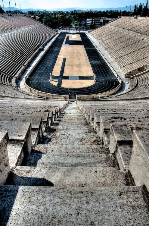 Kalimarmaro Stadium in Athens (Greece), venue of the first modern Olympics in 1896