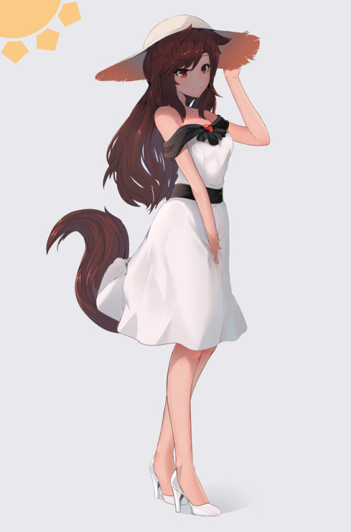 ehrrr:A pure soul asked for sundress Kagerou without the bonus, so here it be.