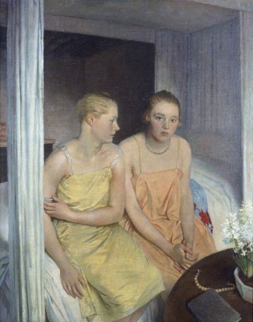 art-is-art-is-art:Gabrielle and Rosemary, Glyn Warren Philpot