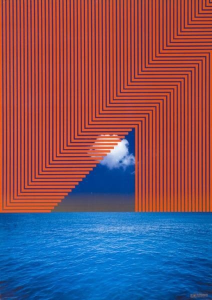 Kazumasa Nagai, poster artwork for Adonis Printing Company, 1976. Japan. Museum für Gestaltung, Züri