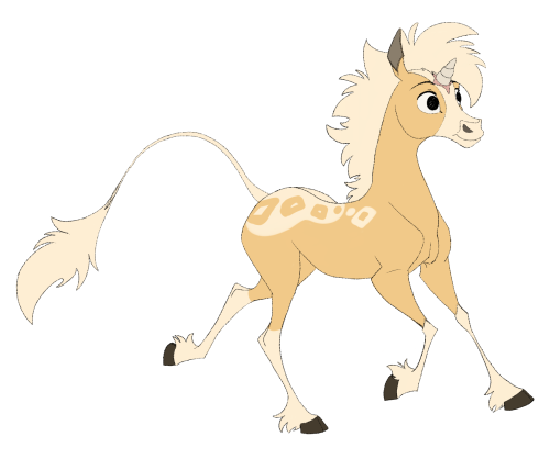 Iphigenia as a foal!