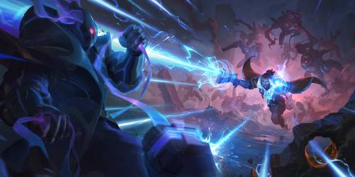 Pulsefire Caitlyn, Lucian & Thresh - Legends of Runeterra Splash Art