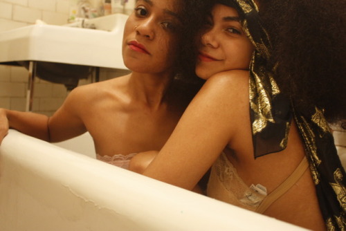 tinyblackchild:Black girl intimacy with @locococopuff