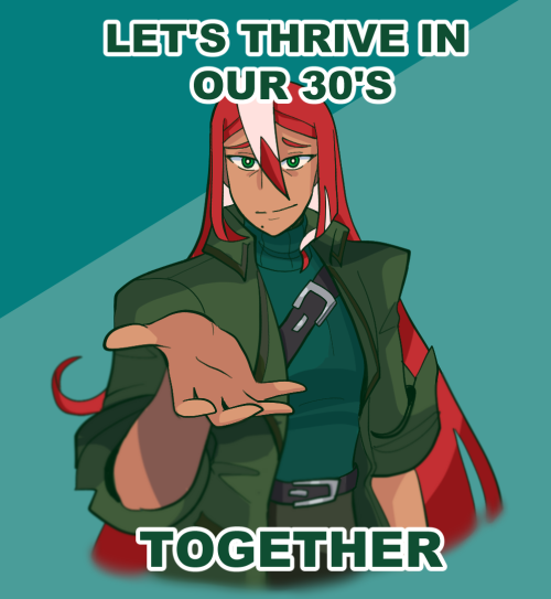 text in image "LET'S THRIVE IN OUR 30'S TOGETHER"