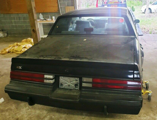 Buick Grand National GNX, 1987. A “barn-find” supercharged Buick that has travelled only 9 miles sin