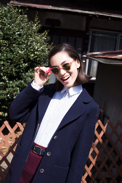 kiko mizuhara for Maison Kitsuné