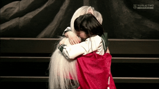 angelhart79: InuKag reuninion after he had pushed her down the well to keep her safe from Naraku and
