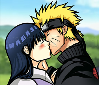 Como desenhar hinata e naruto - Como desenhar