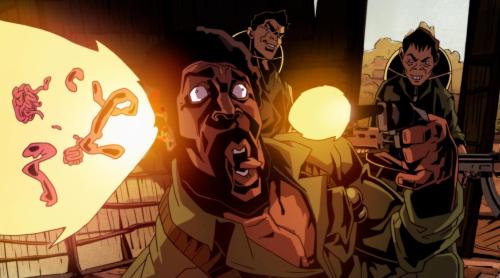 leseanthomas:  The wildly inappropriate shenanigans of late-night, adult animated TV courtesy of Black Dynamite: The Animated Series.  Season 2 coming 2014!!!! *NSFW*