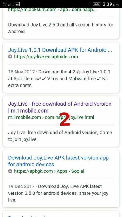 norhairiah: To cara² nak download joy.live di google… Kalau cari di palystore mmg tak takkan jmpe… K