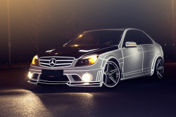 automotivated:  “Tron” C63 AMG (by salaryy)