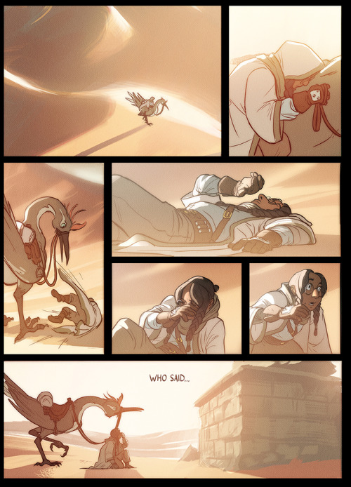 justinoaksford:  justinoaksford:  It’s finally, finally here *___* After months of work, Here’s my first comic ever, “Ozymandias”, based on the poem by Percy Shelley. If you want to support me, you can buy a hi-res PDF of the comic, along with