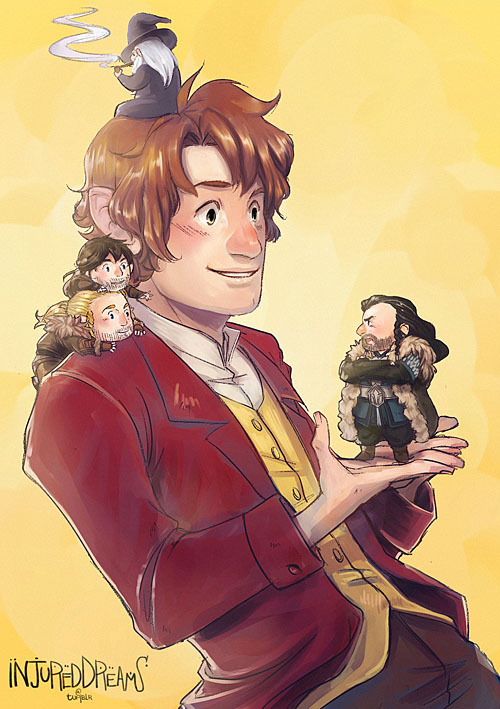 injureddreams:  Pocket Dwarves! I want a mini!Thorin or Gandalf u wu After an exhausting