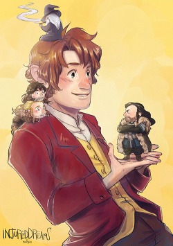 injureddreams:  Pocket Dwarves! I want a mini!Thorin or Gandalf u wu After an exhausting weekend I just wanted to sit down, relax, and color. So I decided to finish this one. Tomorrow its back to commissions again:&gt; 