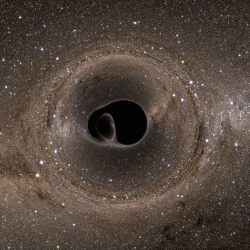 mirkokosmos:  A Black Hole is an extraordinarily massive, improbably dense knot of spacetime that makes a living swallowing or slinging away any morsel of energy that strays too close to its dark, twisted core. Anyone fortunate (or unfortunate) enough