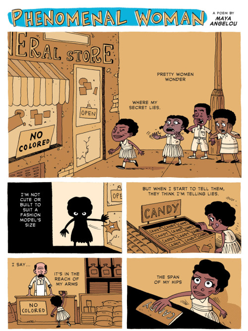 Porn photo zenpencils:  MAYA ANGELOU ‘Phenomenal Woman’