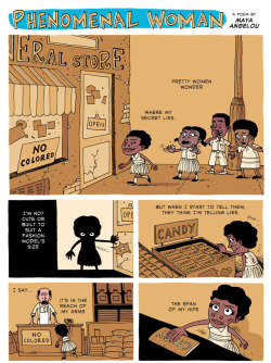 zenpencils:Phenomenal Woman by Maya Angelou.