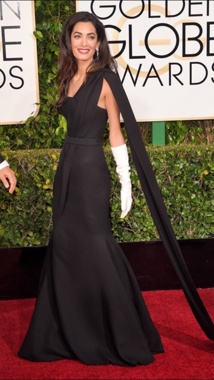 Amal Clooney at the 72nd Golden Globes