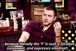 iammorethanmemory:Aaron Tveit + his favorite wordrequested by rhythmstarfruitcitrus(x)(x)