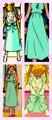 Superchhhht requested further images of Usagi’s outfit from episode 17+Settei, Color Picks, and Deta