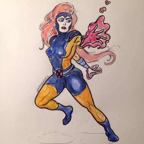 Day 23 #maymarvels #jeangrey #illustration #comics #dailydrawing #drawing #drawingaday