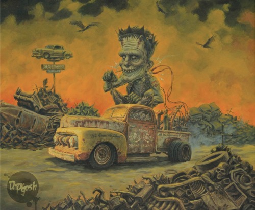 hotrodzandpinups:  welcome2creepshow:  Artwork by Doug P’Gosh 