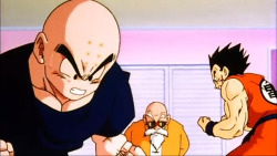 suprchnk:  half of dbz is just a room of people doing this 