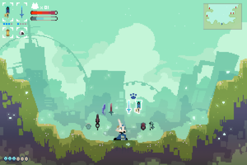 rikose: 架空ゲーム =o Oooo~! Thought this was some kind of Starbound mod at first glance, hehe xD Looks neat!