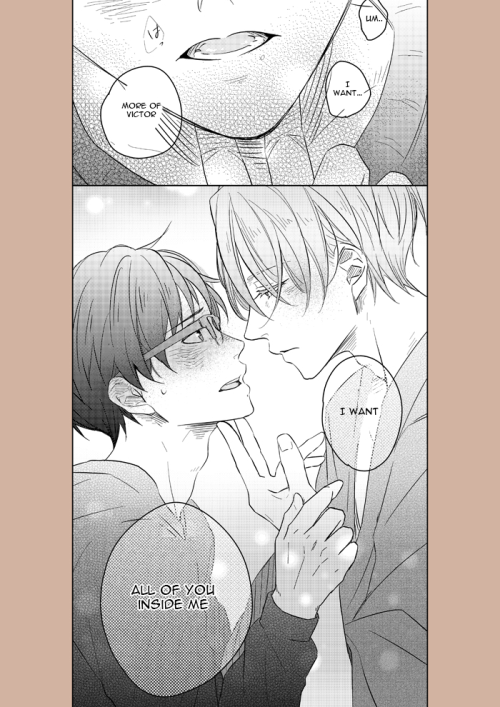 yuuri-katsuki-nikiforov: yolo-on-ice:     kiss② by 秋汰   please like and follow this artist’s works!   Poor Yuuri tho! Look all them hickey’s 😂 