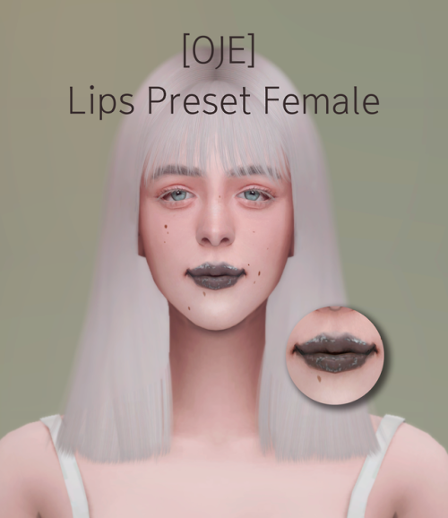 thisiskiro: oje0126: [OJE] FEMALE LIP PRESET  There is only one….!  Do Not Re-Uploa
