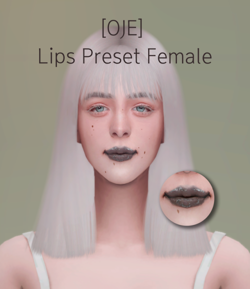 thisiskiro: oje0126:  [OJE] FEMALE LIP PRESET  There is only one….!   Do Not Re-Upl