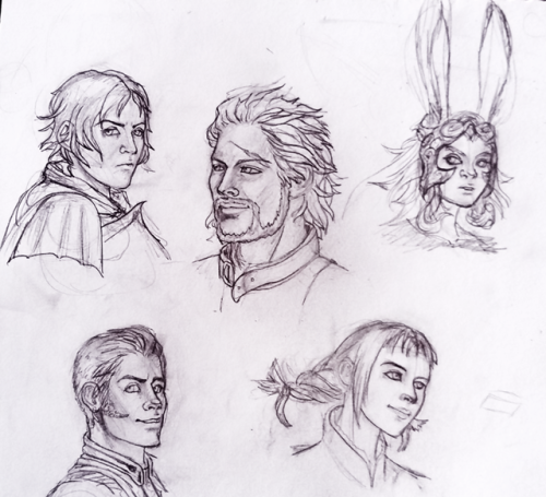 did some FFXII drawings innit