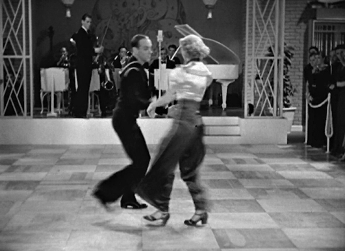 sadrobots:Every Fred Astaire & Ginger Rogers Dance Number“Let Yourself Go” in FOLLOW THE FLEET (