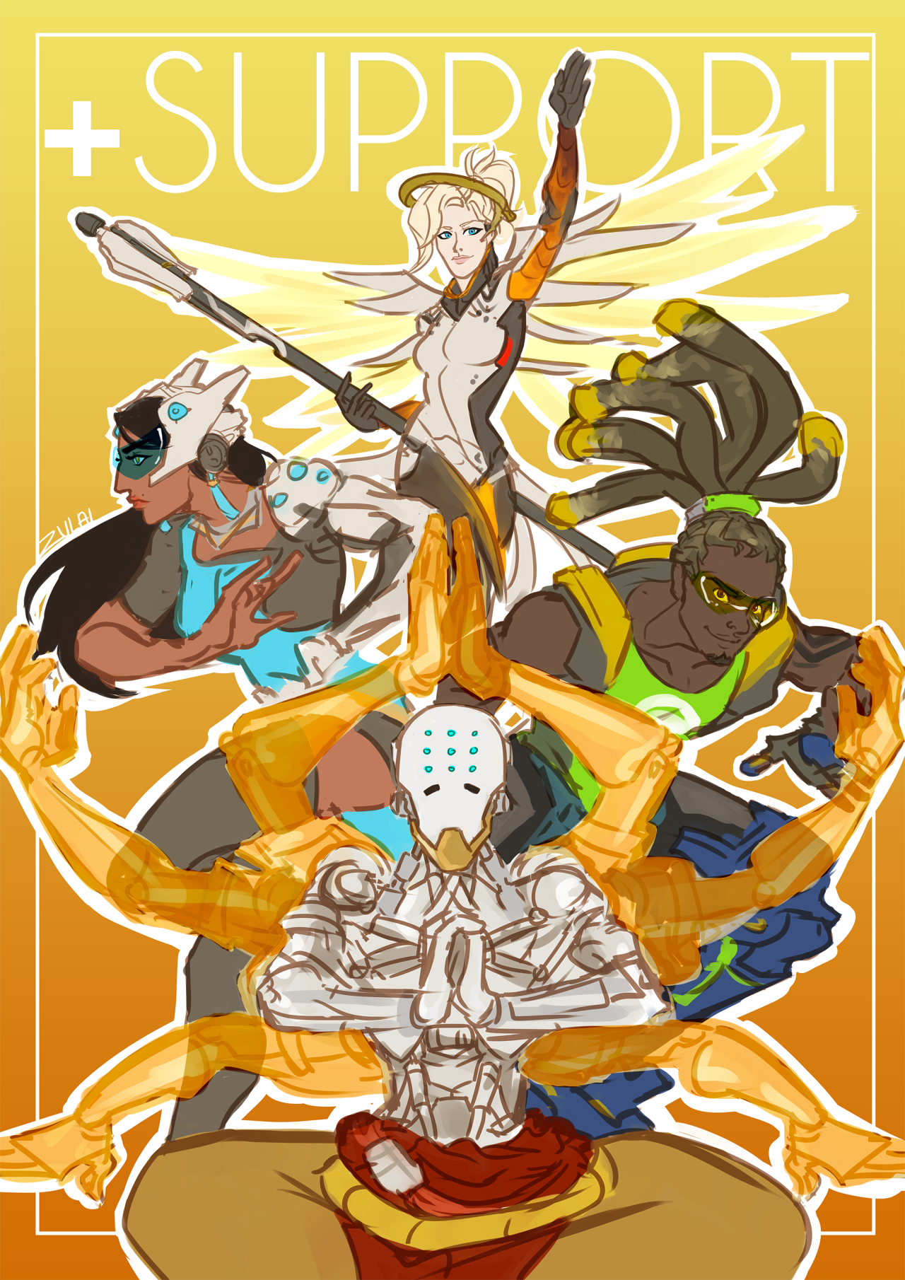 zulaidraws:  I love Overwatch, I love every characters in this game so I draw them