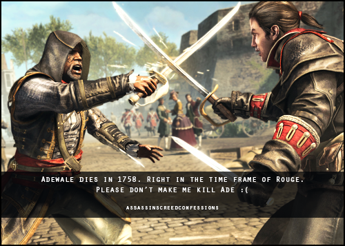 assassinscreedconfessions:  Adewale dies in 1758. Right in the time frame of Rouge.