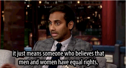 lolololori:Aziz after barely anyone clapped for feminism