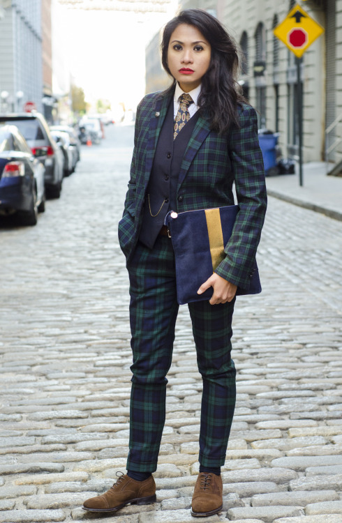 la-garconniere-:A check suit has a vintage elegance to it that is both contemporary and traditional.