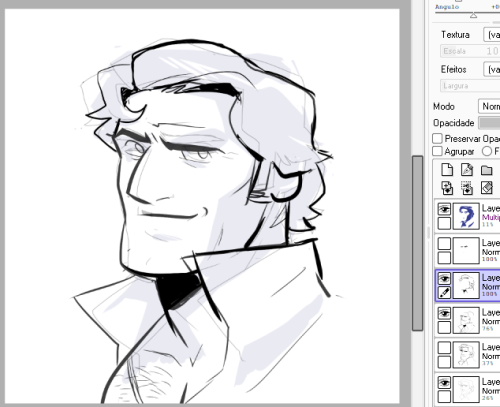 Seductive look (just doodling Daddy Poe ¯_( ͡❛ ‿ ͡❛)_¯  )