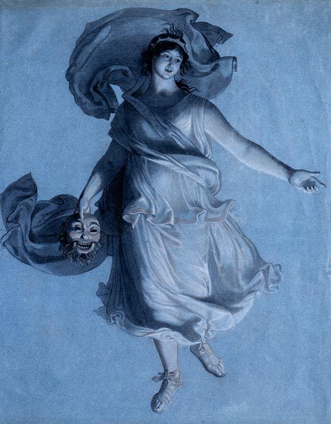 Muse of the Performing Arts, by Wilhelm von Schadow, 1802
