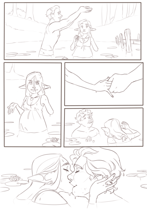 inimeitiel:Here’s the short comic I was working on last year and never finished. This was actually a