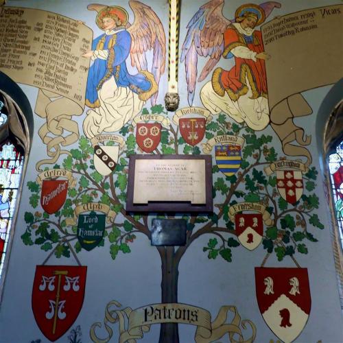 Mural at All Saints, Helmsley, North Yorkshire. England.