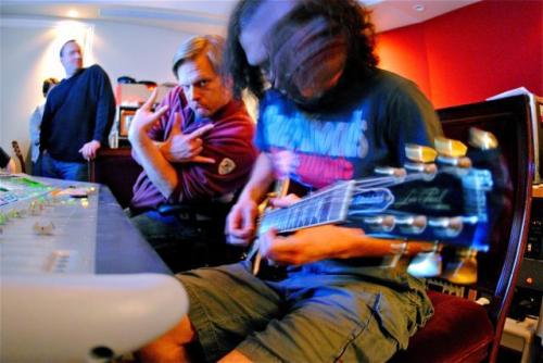 frankierwhoa: In the studio for Danger Days, as seen by Frank