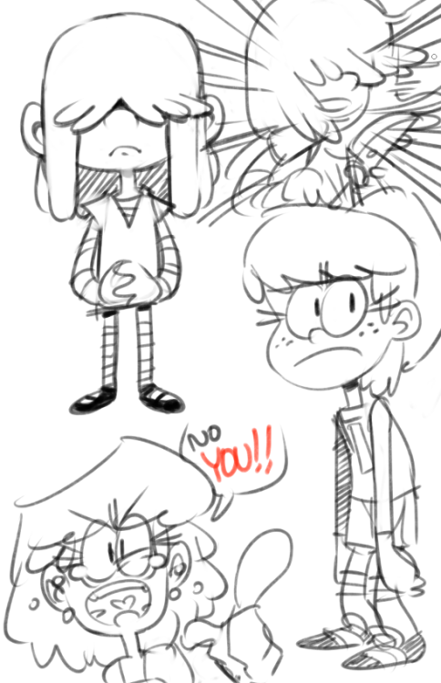 knuxy:Some loud house doodles, it’s been awhile