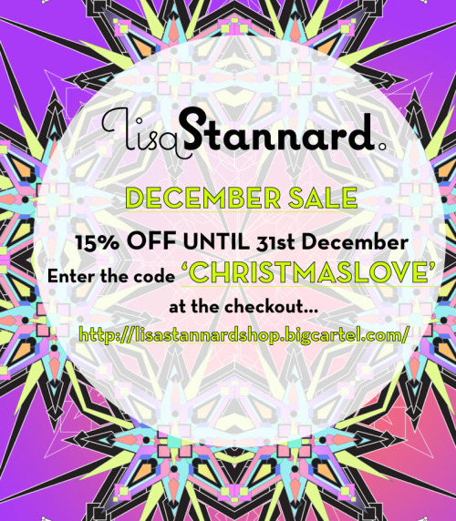 Last day to order prints to receive in time for Christmas on www.lisastannardshop.bigcartel.com! 15% Sale is still on, use the code ‘CHRISTMASLOVE’ at the checkout to redeem this offer!