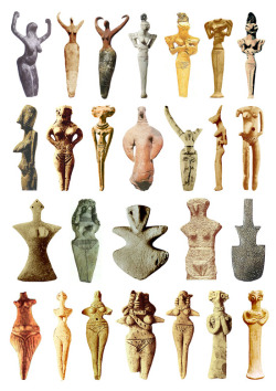  Goddess Sculptures 4000 - 3000 BCE via > etsi-ketsi.net