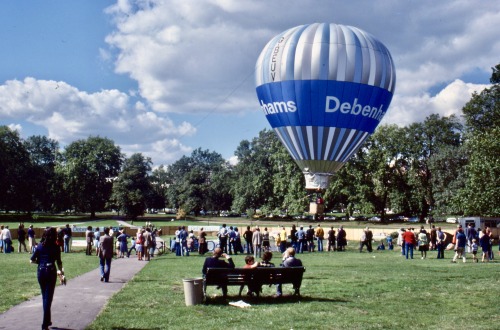 Debenhams Hot Air Ballon, Hyde Park, London, 1977.