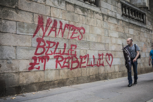 À Nantes, le 28 juin, manifestation contre la loi travail.