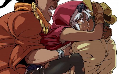 fanon ship from Jojo no kimyou na bouken fanartAvdol x Mariah x Old! Joseph Joestar