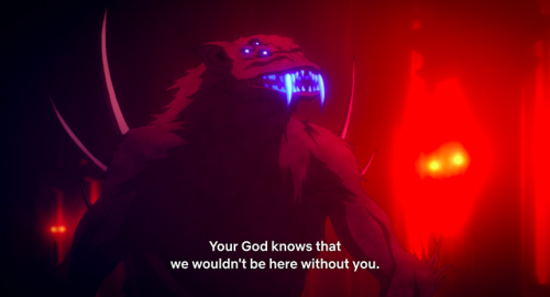 seelcudoom:reikiajakoiranruohoja: ask-the-xx-weapon:  mind–master:    This was the best scene in the whole series   Scenes like this are great, because they go into religious horror without making the entire faith evil. Having a demon plainly state