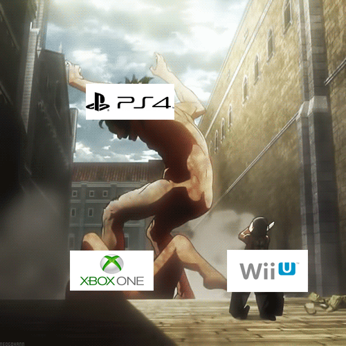 hentai-ass:  its-toshi:  diskoid:  made a slight change~  ACCURATE CONSOLE WAR   I still liked the “Party hard” one more 